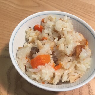 残ったおでんで！簡単炊き込みご飯